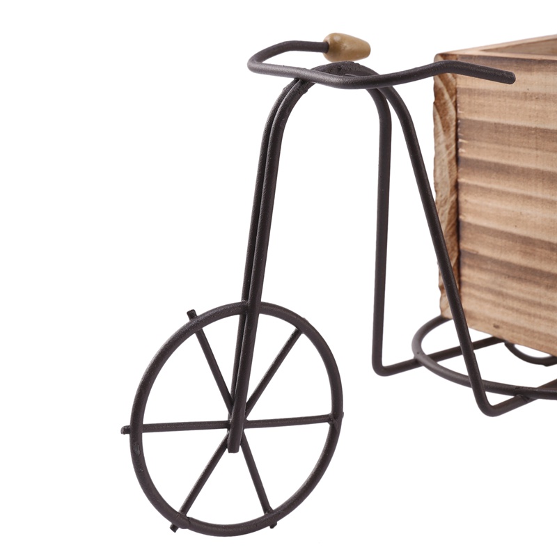 Giá Đỡ Chậu Hoa Hình Chiếc Xe Đạp Bằng Gỗ Độc Đáo Trang Trí Nhà Cửa / Sân Vườn