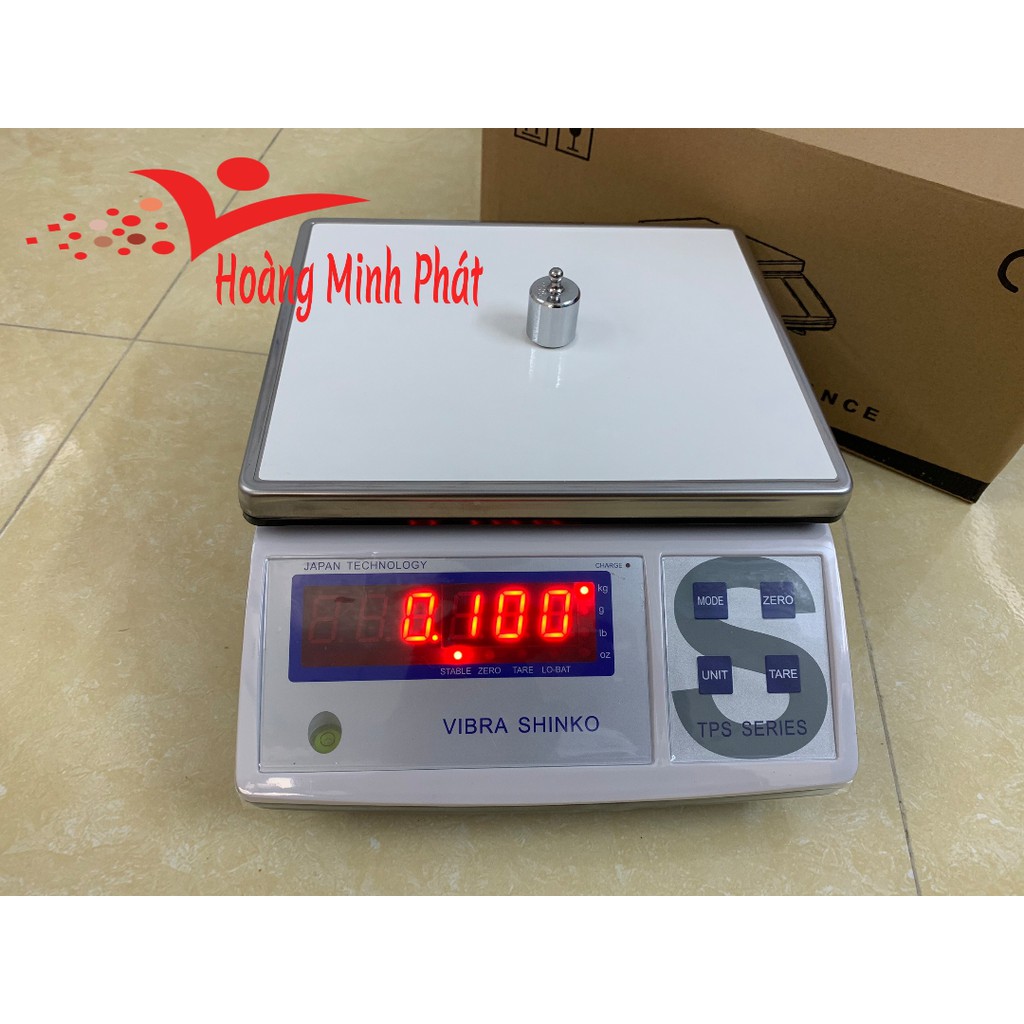 CÂN VIBRA SHINKO TPS15 15kg/0.5gam ❤️❤️❤️JAPAN - BẢO HÀNH 2 NĂM