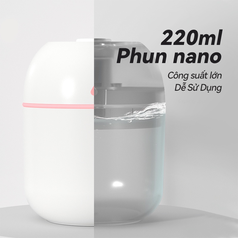 Máy Xông Tinh Dầu Mini phun sương tạo độ ẩm ,Máy khuếch tán tinh dầu dùng làm phòng ngủ dung tích VN01