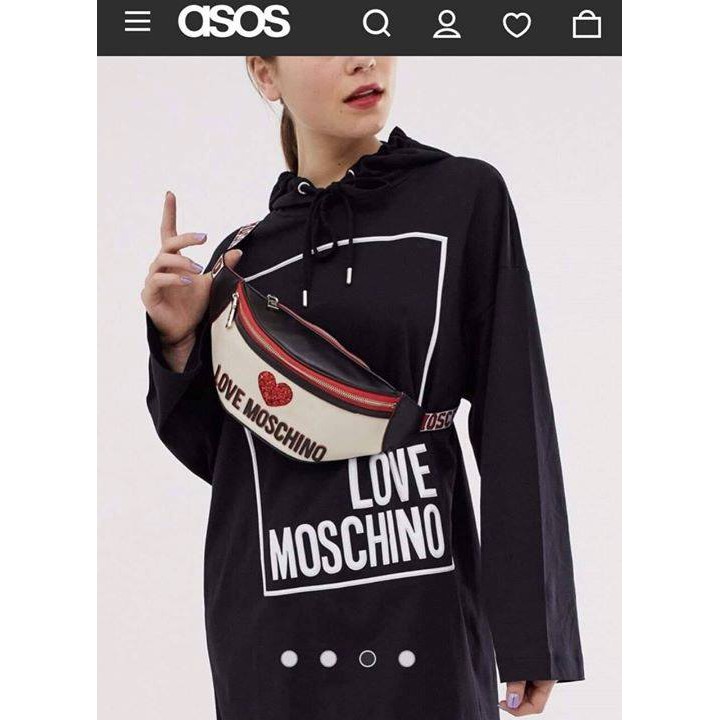 Túi bao tử MOSCHINO LOVE HEART FANNY PACK cho nữ