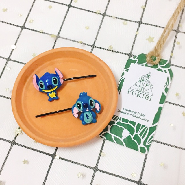 CỘT TÓC, KẸP TÓC, CÀI ÁO STITCH ẢNH THẬT