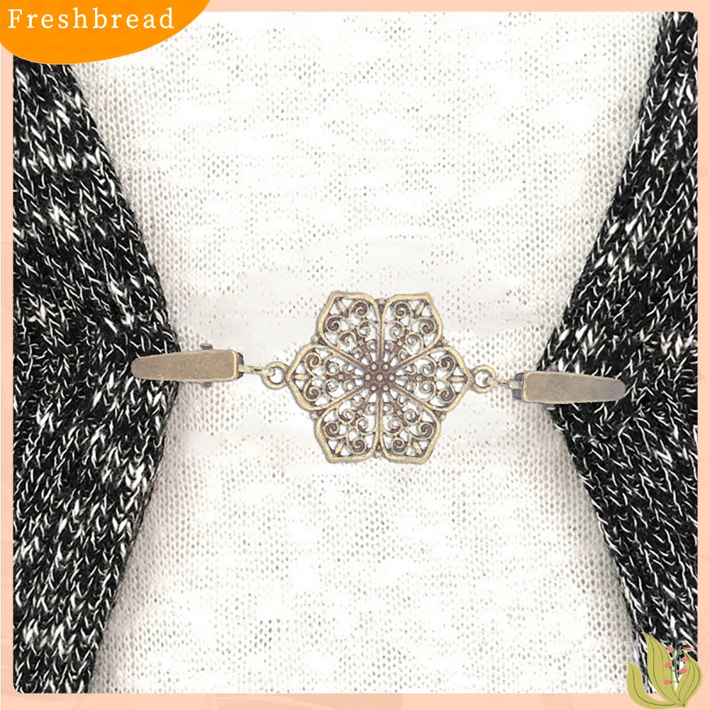 Bộ Đồ Thời Trang Thiết Kế Dễ Thương Cá Tính| Kẹp Áo Khoác Cardigan Hai Đầu Hình Hoa Phong Cách Vintage Cho Nữ