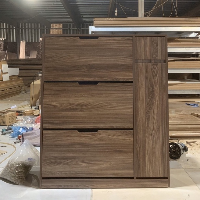 Tủ giầy nguyên khối 3 tầng thông minh có ngăn kéo chứa đồ - bảo hành 2 năm