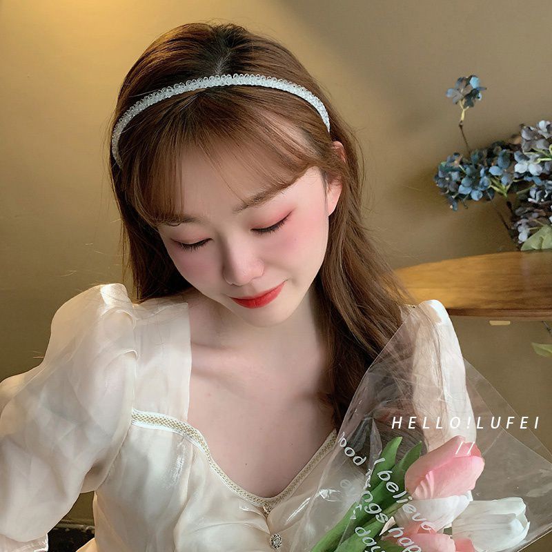 Băng đô cài tóc phối đá lấp lánh cao cấp - Gom.phukienthoitrang