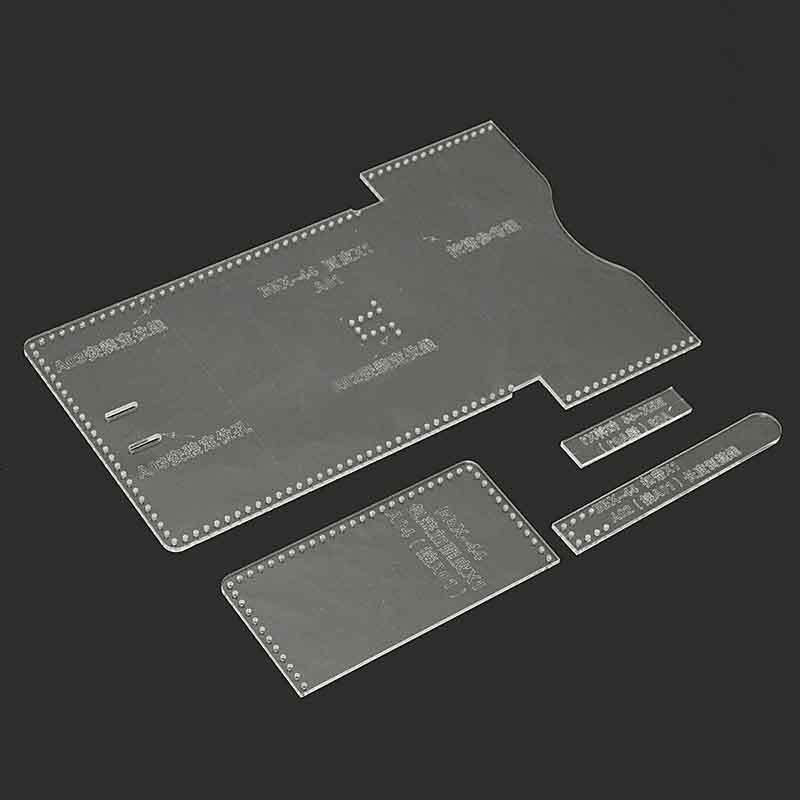 Bộ Khuôn Acrylic Trong Suốt Dùng Để Viết Lời Nhắn Cho Ví Da Tiện Dụng