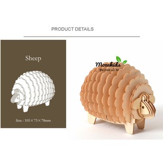 Đồ chơi lắp ráp gỗ 3D Mô hình Con Cừu Sheep