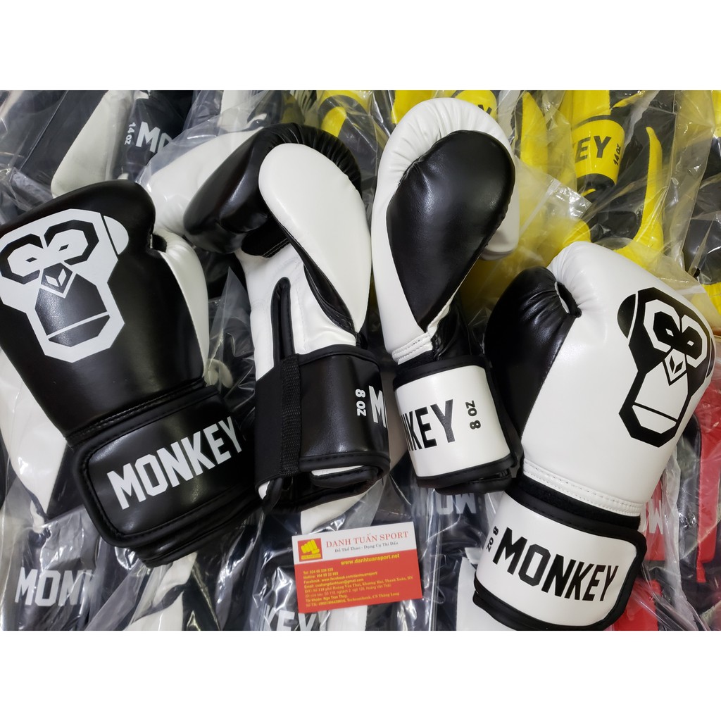 [Găng MONKEY] Găng Boxing, đấm bốc, dành cho trẻ em, da PU bền đẹp, phom chuẩn