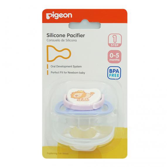 Ty ngậm Silicone Pigeon Bước 1 hình dâu, bọ rùa, sư tử, xe hơi (0 - 5 tháng)