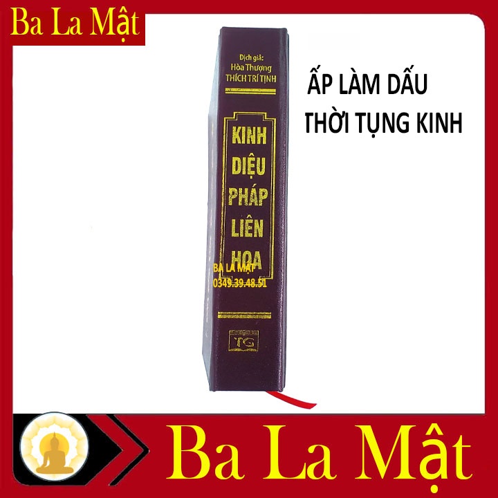 Sách - Kinh Diệu Pháp Liên Hoa Trọn Bộ Bìa Da