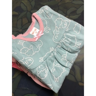 Bộ Cotton dài tay bé gái ( Màu ngẫu nhiên )