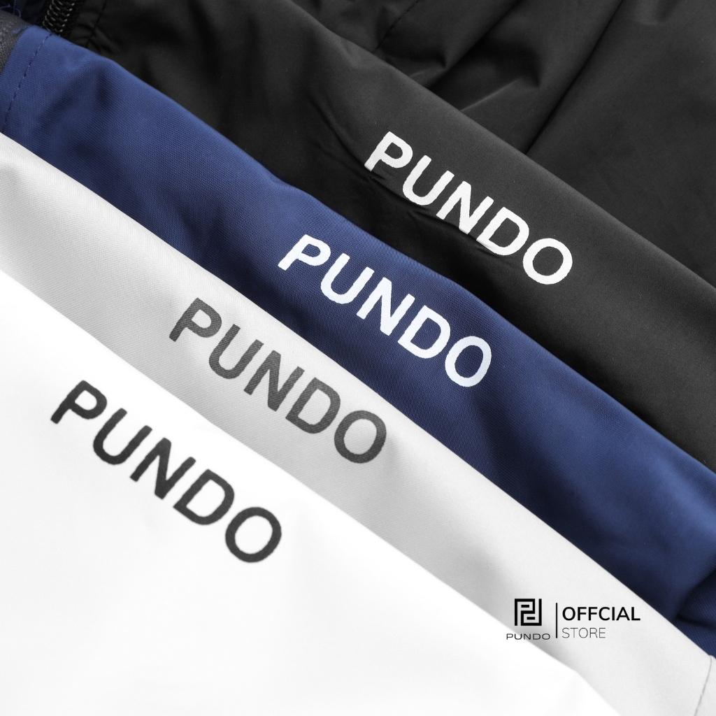 Áo khoác dù nam 2 lớp chống nắng nước PUNDO màu basic thời trang dễ phối AKPD16