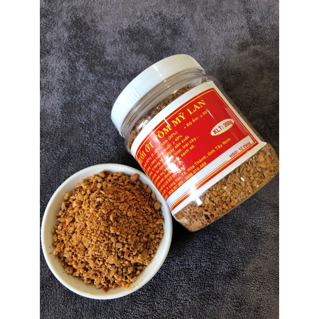 MUỐI TÂY NINH MỸ LAN Muối tôm rang ăn trái cây 200g