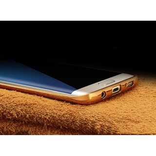ỐP S7, S7 EDGE VIỀN VÀNG LƯNG VÂN DA