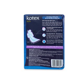 Băng Vệ Sinh Kotex Style Ban Đêm 32Cm 3 Miếng