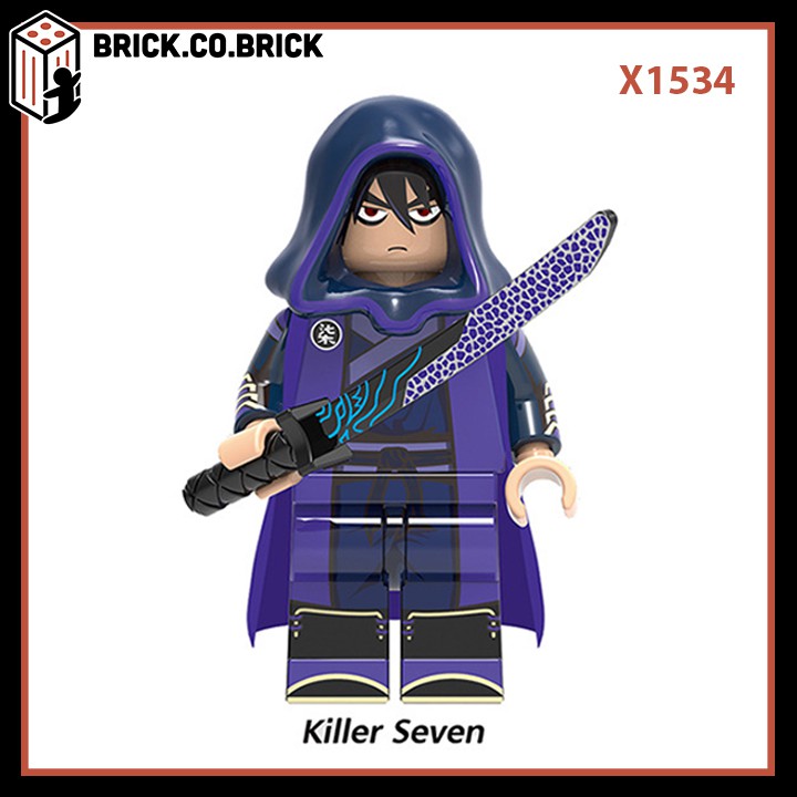 X1534 - Đồ chơi lắp ráp minifigures Nhân vật Killer Seven trong phim hoạt hình Anime Scissor Seven