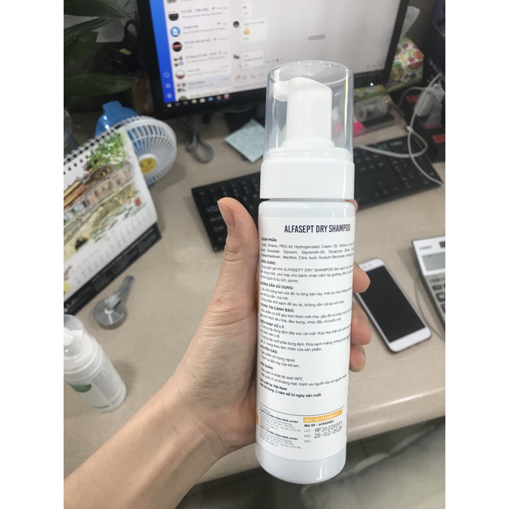 Dung dịch tắm khô ALFASEPT Cleansing Foam - Tắm không cần nước 150ml-200ml | BigBuy360 - bigbuy360.vn