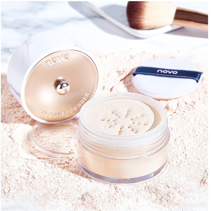 Phấn Phủ Bột Kiềm Dầu Không Trôi NOVO Marble Setting Powder 15g - Thiết Kế Vân Đá Siêu Sang Chảnh | BigBuy360 - bigbuy360.vn