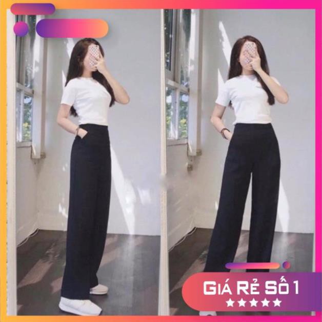 [BÁN LẺ GIÁ SỈ] quần sớ ống rộng vải tuyết mưa