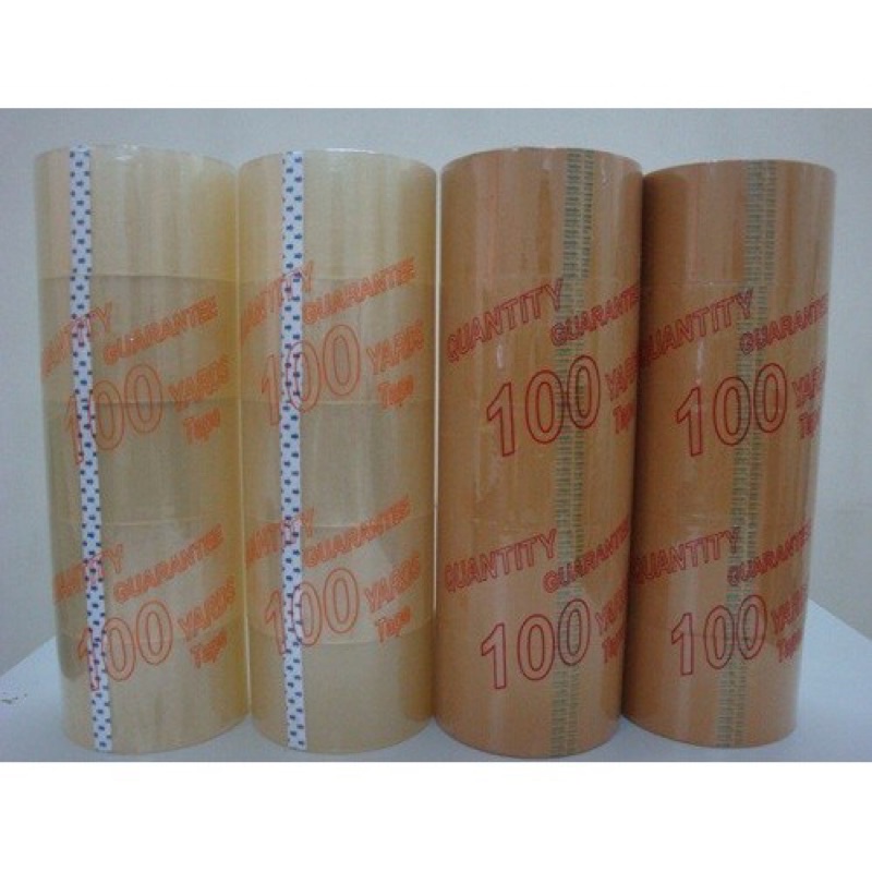 Cuộn Băng Keo 200 YARD Trong,Đục Loại Tốt Nặng 300gr Hàng Công Ty