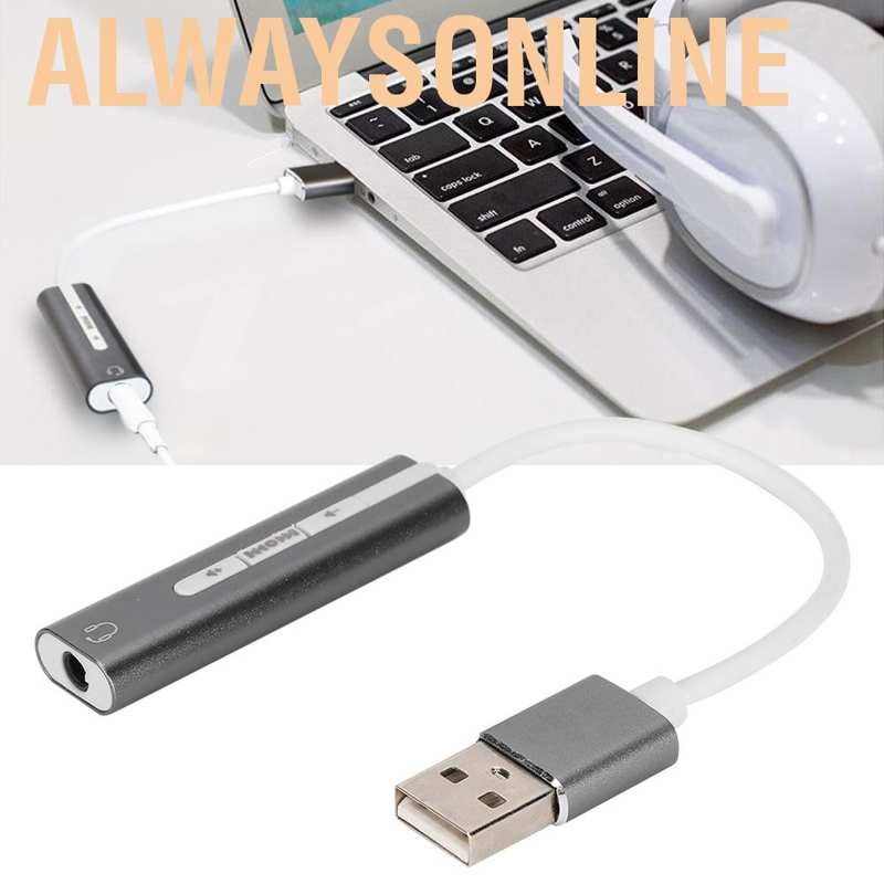 Thẻ Âm Thanh Cổng Usb 7.1 Tương Thích Với Tất Cả Các Loại Máy Tính