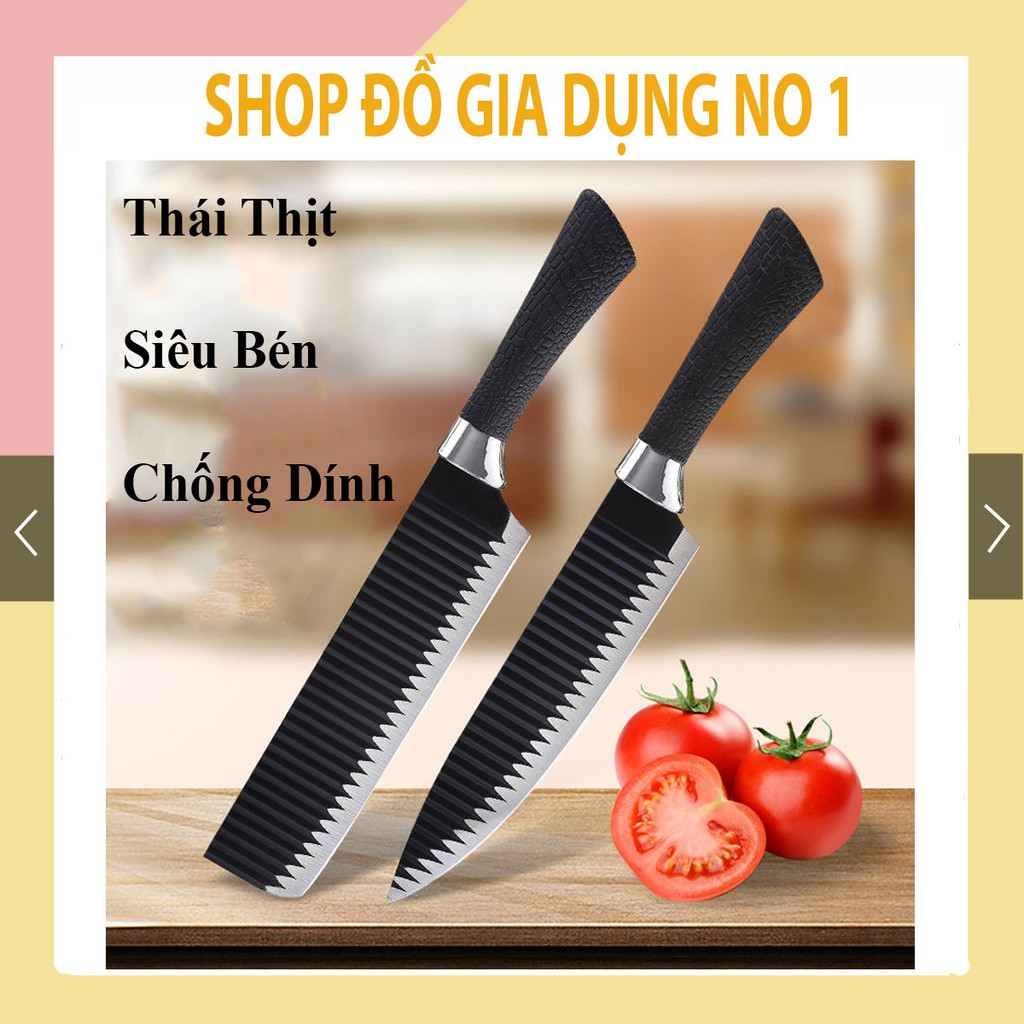 Dao Thái Nhật Lưỡi Gợn Sóng Bằng Thép Không Gỉ