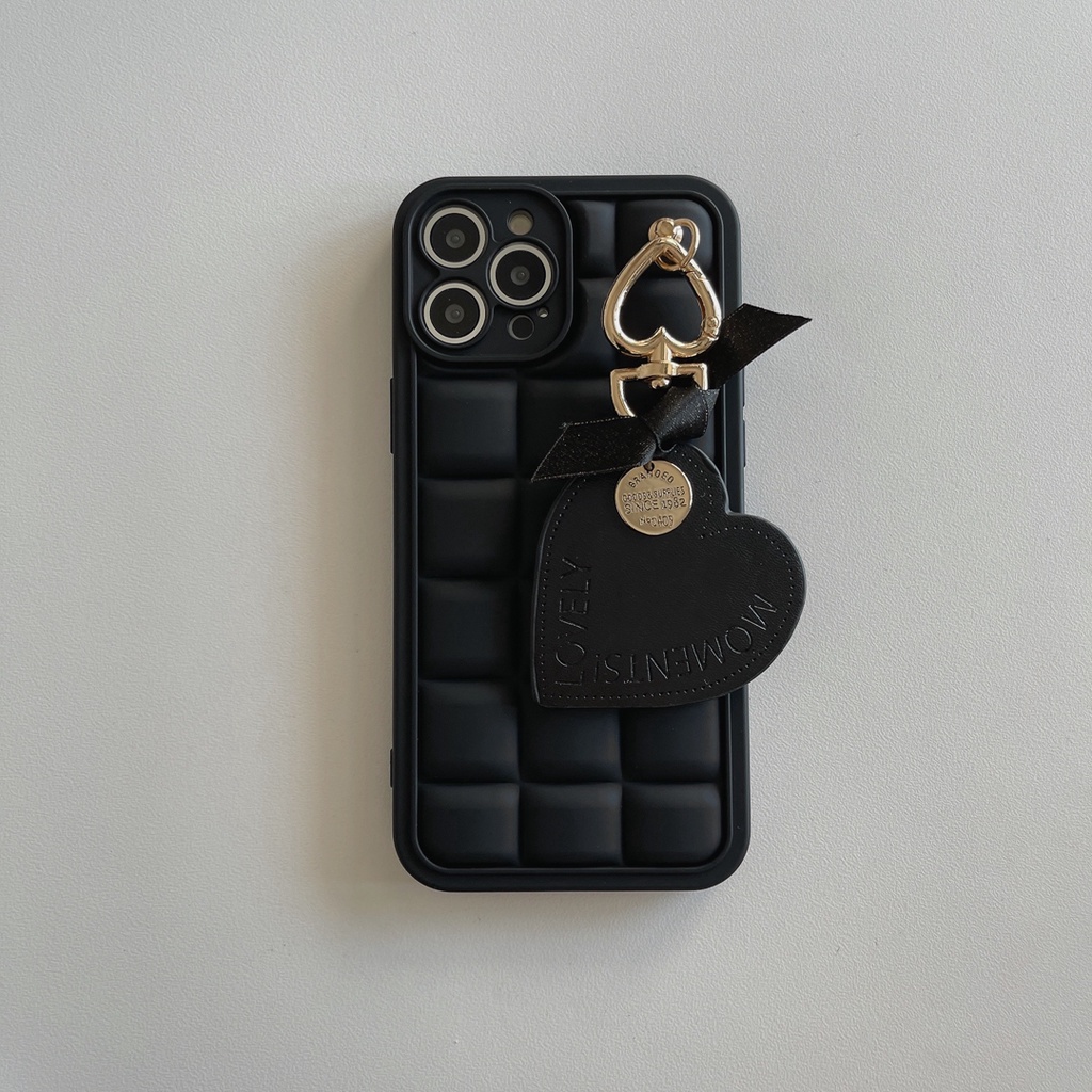 Ốp Điện Thoại Da Mềm Họa Tiết Trái Tim Xinh Xắn Cho Iphone 14proamx 12 pro max 11 pro max xs max xr x 13proamx plus