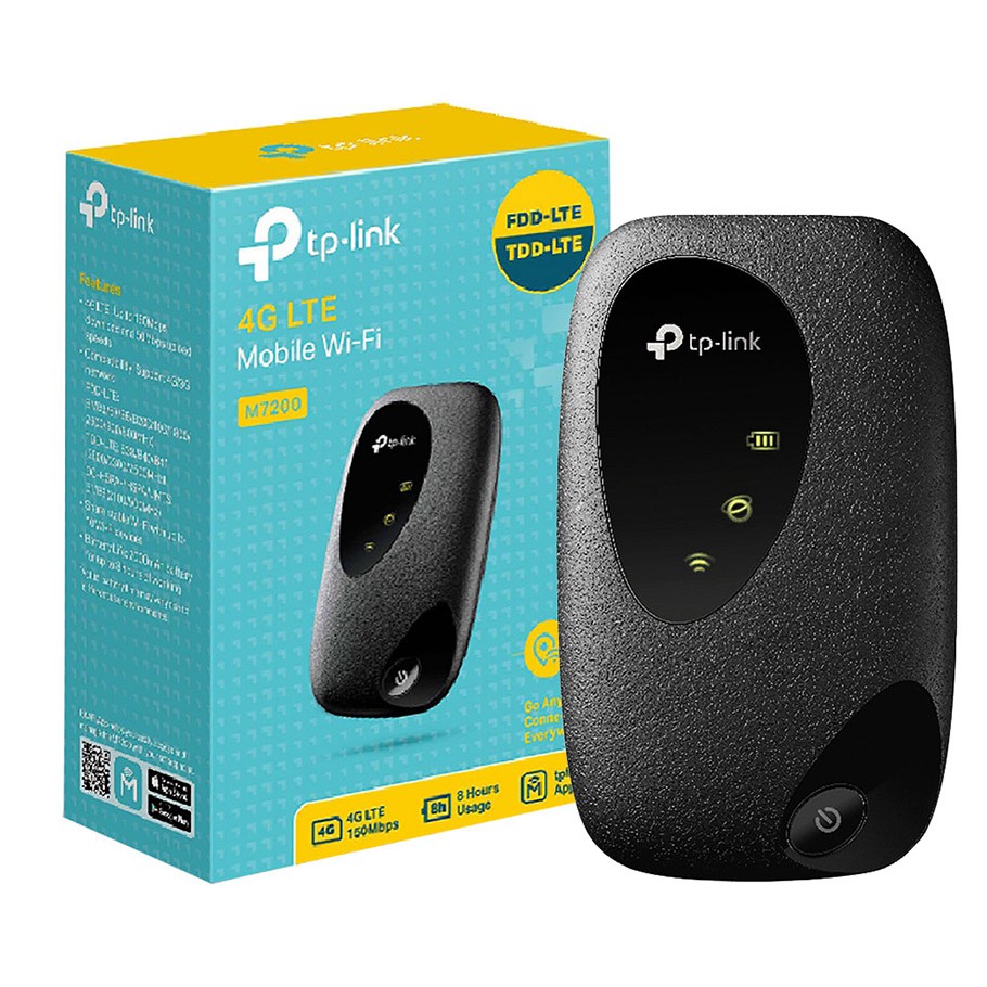 Bộ Phát Wifi Di Động 4G LTE TP-Link M7200 2.4GHz 150Mbps - Hàng Chính Hãng | BigBuy360 - bigbuy360.vn