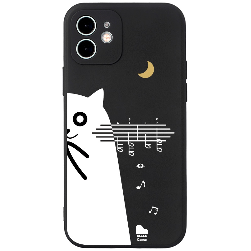 Ốp lưng JURSUE mềm hoạt hình cặp đôi dễ thương đẹp cho iPhone 13 12 11 Pro Max SE 2020 X XR XS ip 8 7 6 6S Plus kute Y86