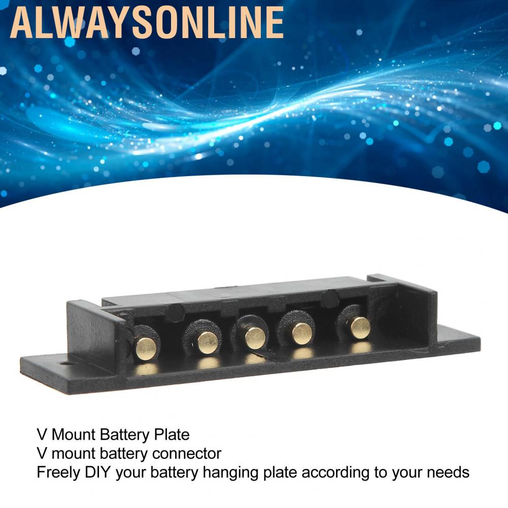 Alwaysonline V Mount Battery Plate Easy Fixing DIY Connector with Hole for PCB