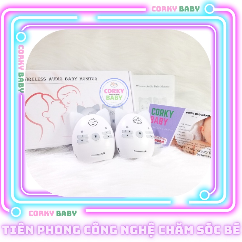 Máy báo khóc Corky Baby mbk00 - không cần cắm điện, loa to, tiếng rõ, giao tiếp 2 chiều giữa mẹ và bé yêu