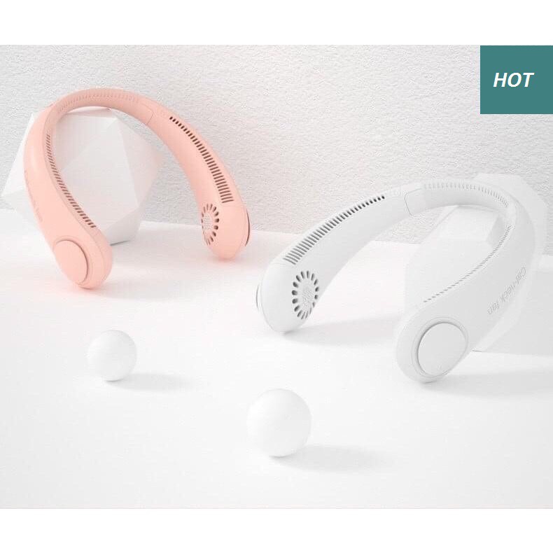 Quạt mini đeo cổ không cánh Bladeless Neck Cooler , hàng chính hãng bh 12 tháng ,Model mới 2021 hot hè năm nay. Tiện lợi