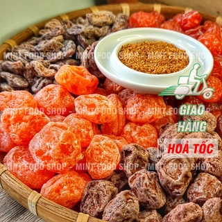 Xí Muội (Ô Mai) Mix 5 Vị (Đào Chẻ, Mận Cơm, XM Mơ, XM Oliu, XM Thái) Lon 500Gr