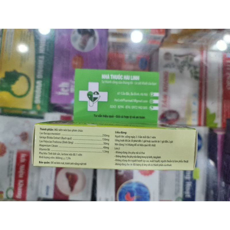 Hoạt huyết Dưỡng não Memoren Kingphar⚡Tặng quà⚡Hộp 30 viên Giúp Hoạt huyết bổ não, tăng cường trí nhớ