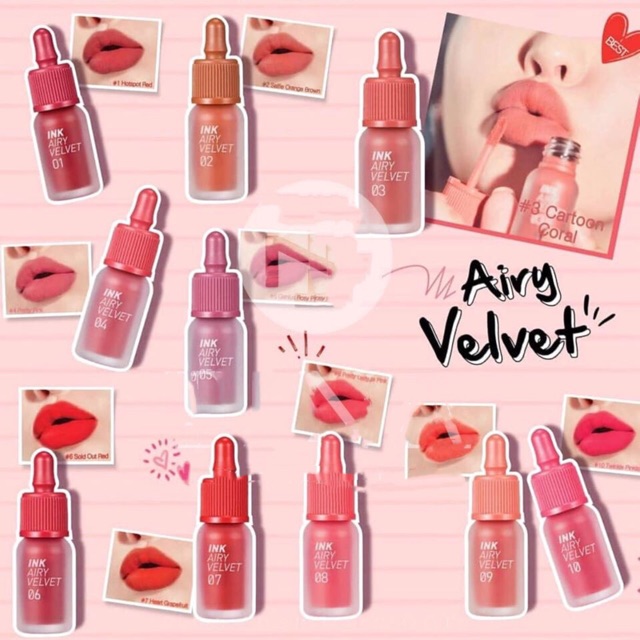 SON KEM LÌ PERIPARA INK AIRY VELVET NEW 2019