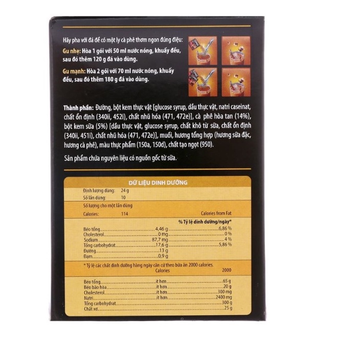 Cà Phê Phố Café Sữa Đá Maccoffee Hộp 240g
