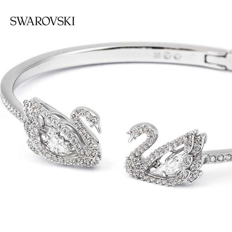 Vòng Tay Bạc 925 Kỉ Niệm 125th SWAROVSKI Hình Thiên Nga