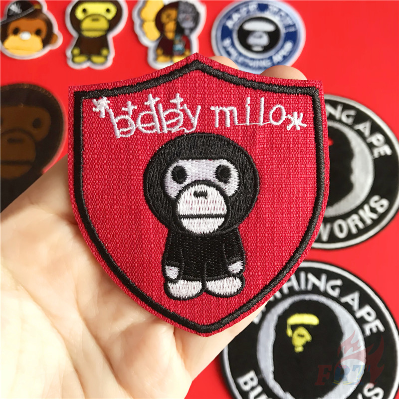 Miếng vá quần áo hình Bape AAPE Series 01 - JDM phong cách Hip Hop