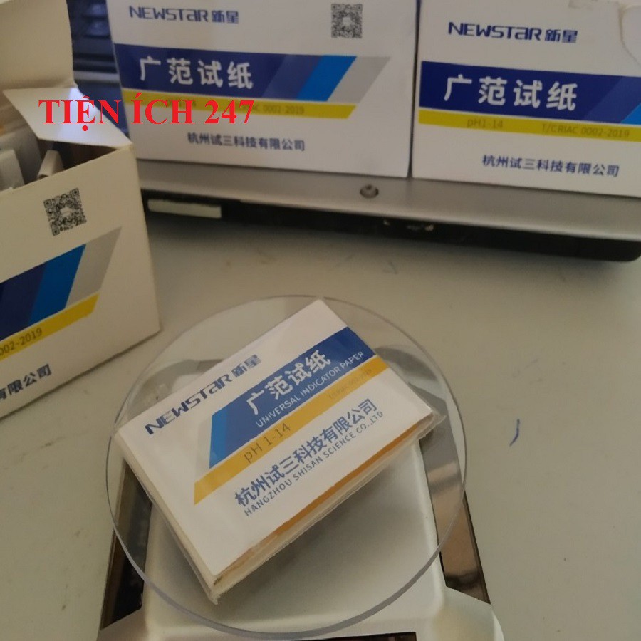 Giấy Quỳ Tím Đo Nồng Độ PH Thang Từ 1 - 14 (80 Tờ/Gói, 20 Gói/Hộp) Cho Kết Quả Nhanh, Chính Xác và Dễ Sử Dụng