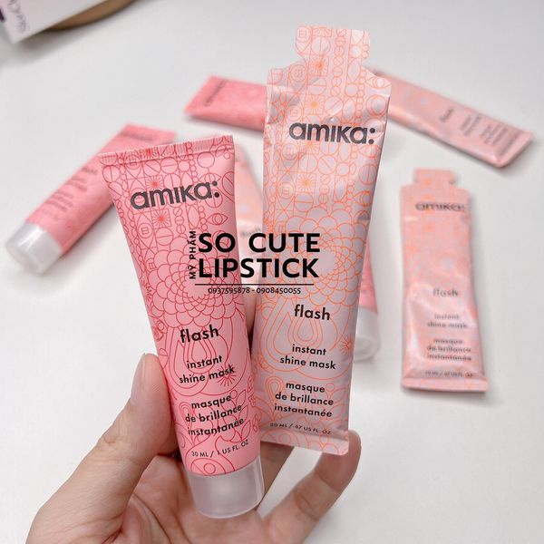 [Sample 20ml] Mặt Nạ Phục Hồi Tóc Khô Xơ Amika Flash Instant Shine Mask