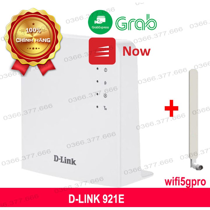 Bộ phát WiFi 3G/4G DLink 921E - LTE tốc độ 150Mbps - Hỗ Trợ 32 User - 1 Cổng WAN/LAN và 1 Cổng LAN