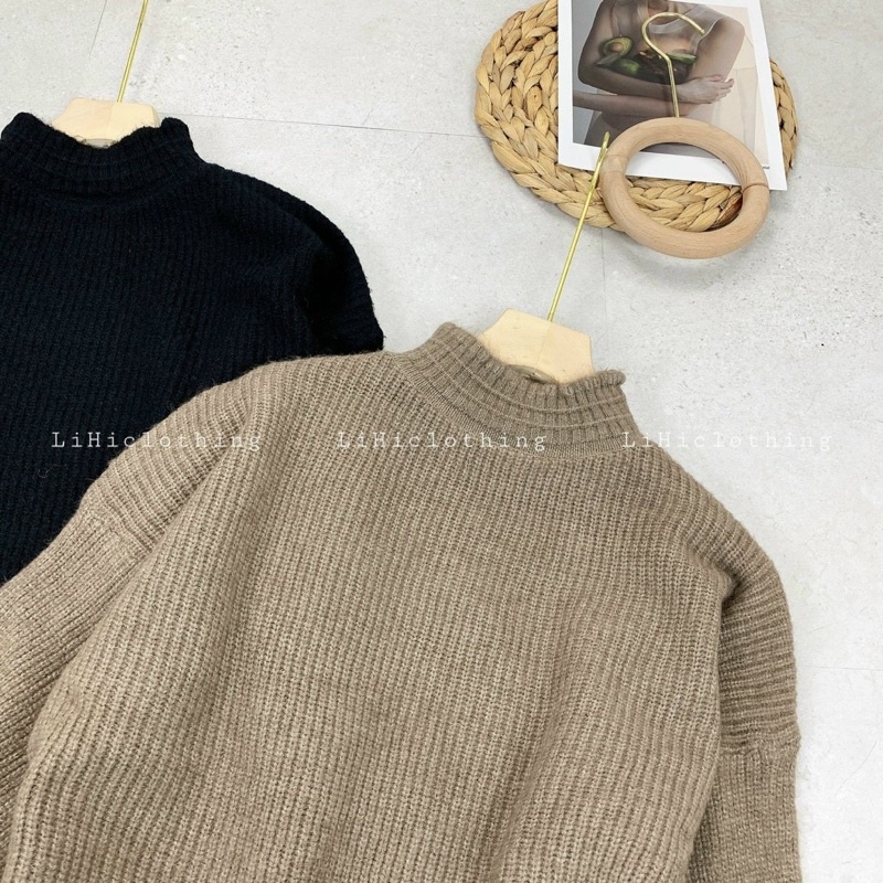 BÁN SỈ ÁO LEN CỔ - TAY CHUN BÈO CHO NỮ | BigBuy360 - bigbuy360.vn