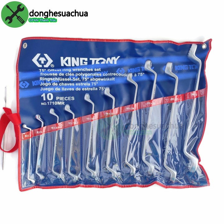 Bộ cờ lê 2 đầu tròng Kingtony 1710MR 10 cây từ 6-32mm