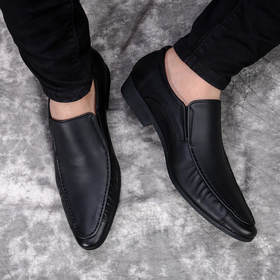 Giày nam công sở, giày lười nam da bò thật IS015, da mềm, đi êm, phong các lịch sự phù hợp 4 mùa