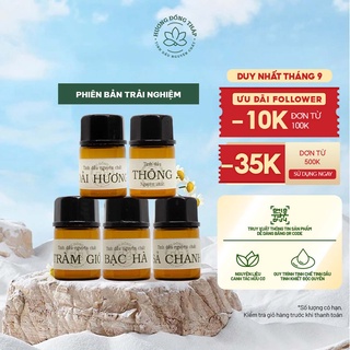 Tinh Dầu Nguyên Chất Tester 2ml - Hương Đồng Tháp - Loại bỏ Mùi, Diệt Khuẩn, Thơm Phòng, Tập Trung, Thư Giãn Hiệu Quả