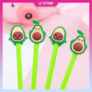 Bút nước cute dễ thương mực đen hình trái bơ, bút trái bơ LC0032