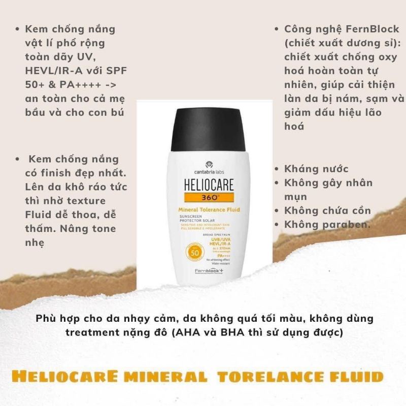 Kem chống nắng Heliocare (Bill UK)