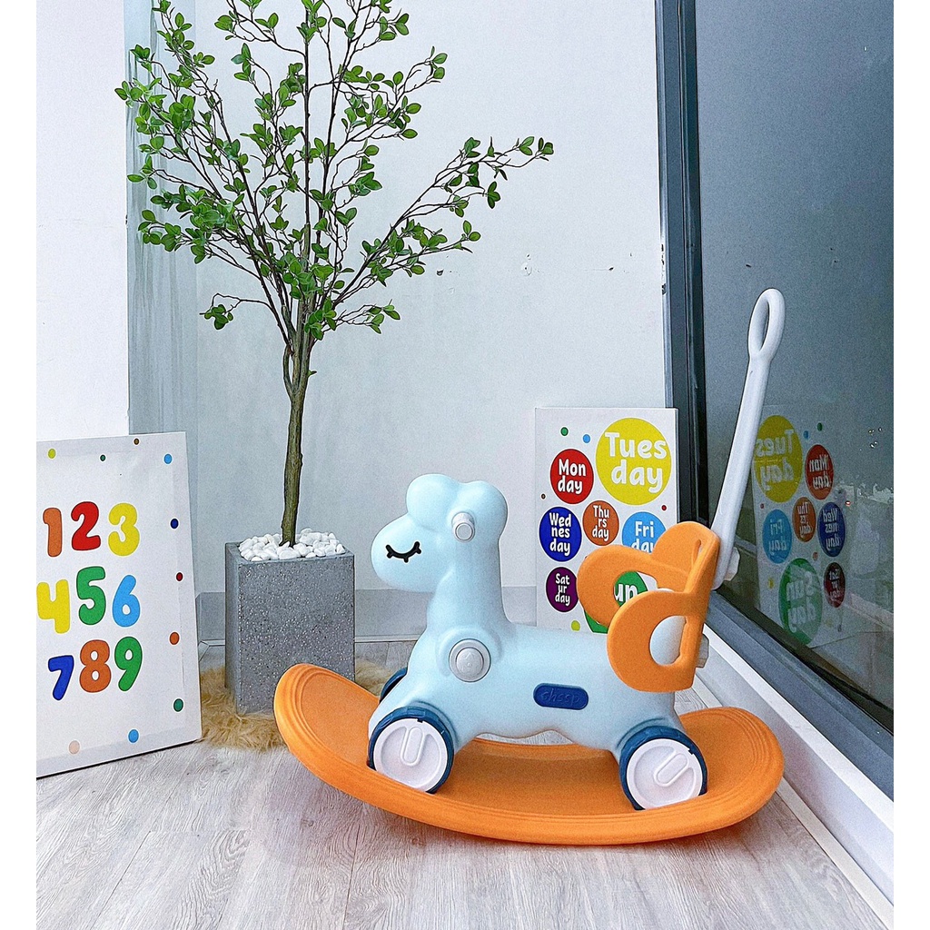 Ngựa bập bênh cao cấp cho bé 3 in 1 Baby Cosi Hàng Chính Hãng | Ngựa bập bênh cao cấp màu xiêu xinh, xiêu xịn 2022