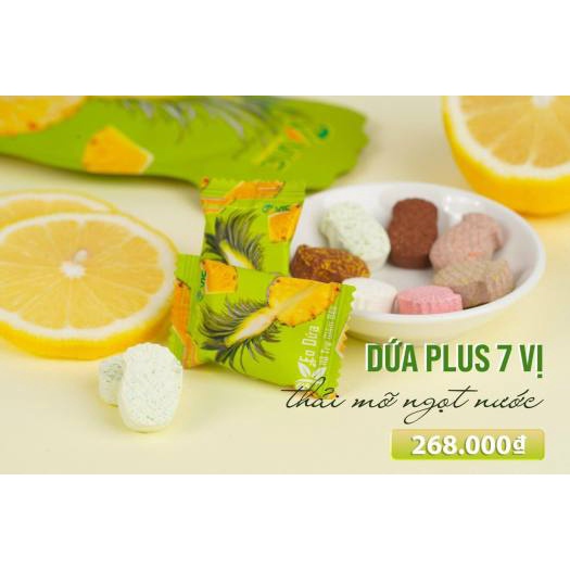 Kẹo Dứa Giảm Cân giảm cân nhanh cấp tốc giảm béo an toàn hiệu quả Chính hãng VIC organic - Kẹo Dứa Plus giảm cân