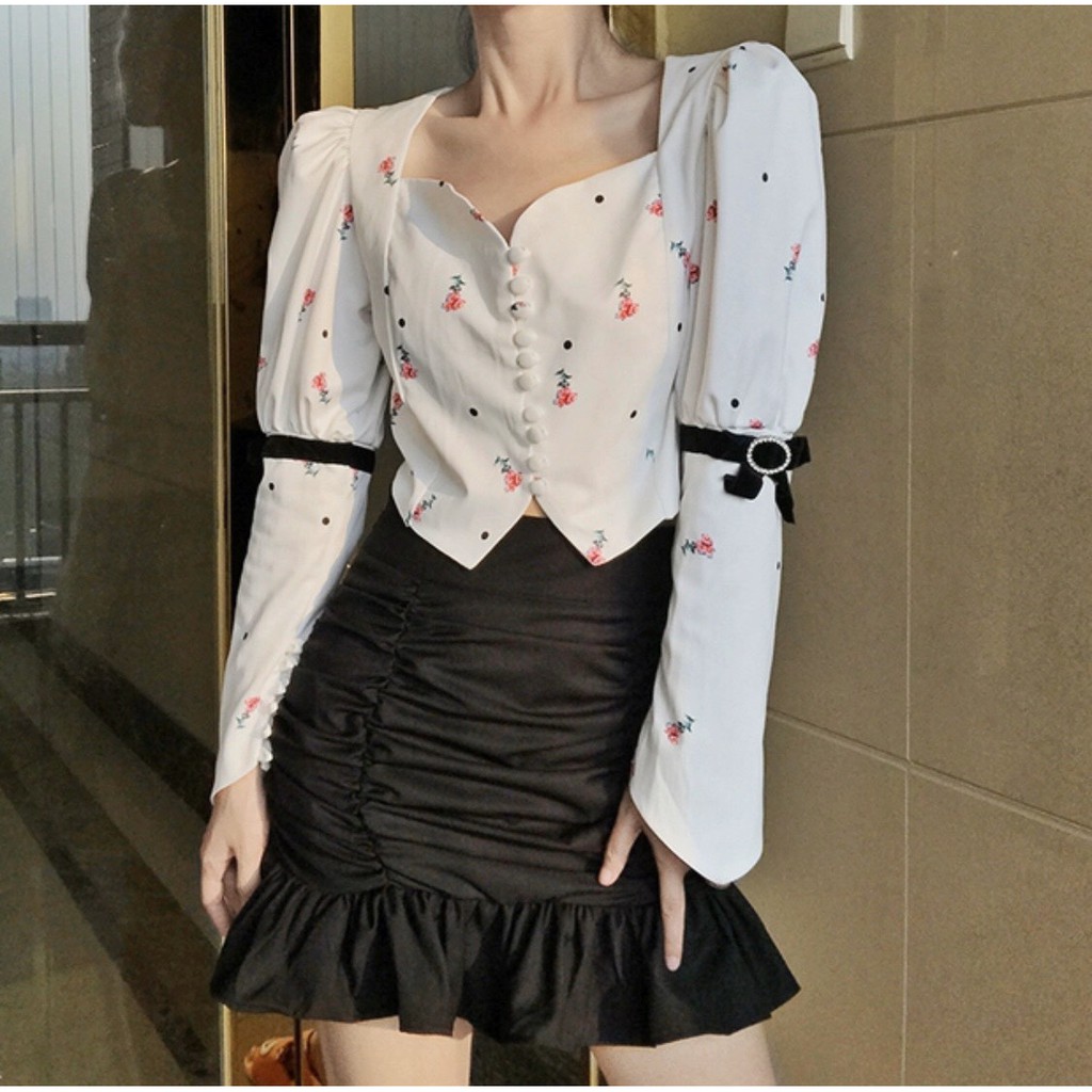 Chân váy nhún xòe đuôi cá cực xinh