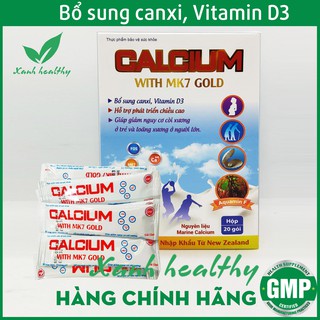 Canxi sữa CALCIUM With MK7 Gold - Canxi từ tảo biển, nhập khẩu New Zealand -  Hàng chính hãng